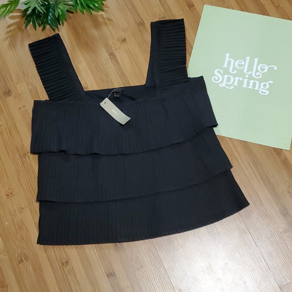 nwt j crew accordian blouse